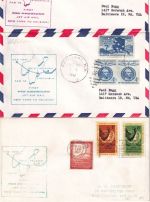 USA - PanAm Firstflight New York Helsinki 1961 - 3 versch. Belege
