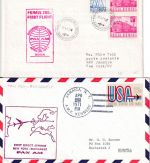 USA - PanAm Firstflight New York Bukarest 4 Belege 1971 Hin-/Rückflug