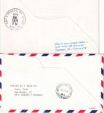 USA - PanAm Firstflight New York Bukarest 4 Belege 1971 Hin-/Rückflug