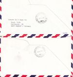 USA - PanAm Firstflight New York Bukarest 4 Belege 1971 Hin-/Rückflug