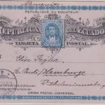 Ecuador - 3 C. Rocafuerte Ganzsache Guayaquil - Hamburg 1895