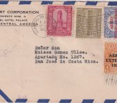 Guatemala - Aero Exterior 1931 4 C. Überdruckausgabe u.a. Luftpostbrief 1932