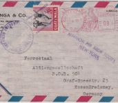 Guatemala - 9 C. PFS + 3 C. Halbierung (?) Luftpostbrief n. Essen 1951