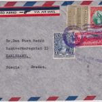 Guatemala - 3 C. Quezal u.a. Luftpostbrief n. SCHWEDEN 1937