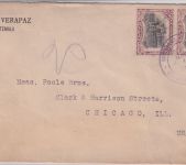 Guatemala - 2x75 C. Kaserne Zensurbrief n. USA Livingston - Chicago 1919