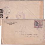 Guatemala - 2x75 C. Kaserne Zensurbrief n. USA Livingston - Chicago 1919