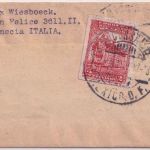 Mexiko - 2 C. Ganzsache/Streifband+Zusatz n. ITALIEN 1929