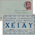 Mexiko - 10 C. Landmann QSL-Karte "XE1AY" i.d.SCHWEIZ Mexico City 1936