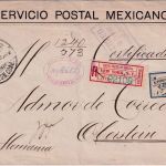 Mexiko - Torreon 1900 Einschreiben-Postsache via USA n. Oberstein