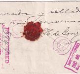 Mexiko - 5 C. Freimarke 3er-Streifen Einschreibebrief n. USA Guaymas 1899