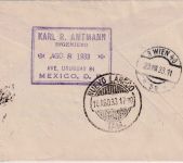 Mexiko - 15 C. Freimarke Brief n. ÖSTERREICH Mexico City - Wien 1933