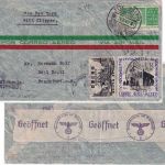 Mexiko - 1 P. 400 J. Campeche u.a. Luftpostbrief Guaymas - FFM 1940 OKW-Zensur