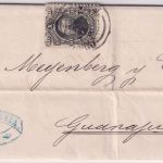 Mexiko - 10 C. Hidalgo "52/74 Guanajuato" Brief Leon - Guanajuato 1874
