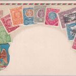 Mexiko - Freimarkenausgabe 1899 farb. Präge-Ansichtskarte ungelaufen ca. 1900
