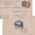 Mexiko - 5 C. Ganzsache+Zusatz/Einschreibebrief Canadita - Mexico City 1914