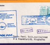 Mexiko - 5,60 $ Freimarke PanAM Erstflug Mexico City - FFM 1978