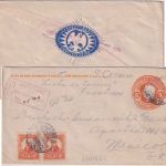 Mexiko - 5 C. Ganzsache+Zusatz/Einschreibebrief Zacatecas - Mexico City 1914