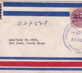 Nicaragua - 2 C. 10 J. Philatelistenclub San Jose Luftpostbrief/FDC Managua 1960