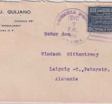 Panama - 5 C. 100 J. Unabhängigkeit Brief Agencia Postal - Leipzig 1922