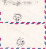 USA - PanAm Firstflight Miami - Madrid 2 Belege 1971