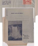 British Guiana - 12 C. air letter aerogramme stationery 1950 unused