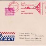 BRD - 7 Pfg. KLM Absenderfreistempel + 5 Pfg. Marke Lupo-Drucksache 1959