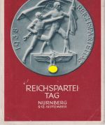 DR/Italien - 6 Pfg. AH/Reichsparteitag unterfrankierte Karte Nürnberg Turin 1938
