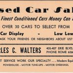 USA - 2 C. Ganzsache/Ortskarte Zudruck "Used car sale" Rome NY 1957