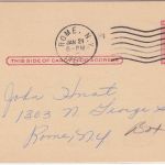 USA - 2 C. Ganzsache/Ortskarte Zudruck "Used car sale" Rome NY 1957