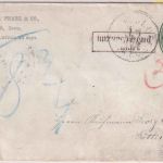 USA - 3 C. Ganzsache/Brief Avoca - Göttingen 1872 Ra2 Unzureichend frankiert