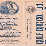USA - 1/1 C. Antwort-Ganzsache Zudruck Gulf Bag Co. n. MEXIKO New Orleans 1897