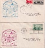 USA - TWA Firstflight Washington/Philadelphia - Zürich 1949 - 2 Belege