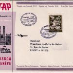 Portugal - TAP Firstflight Lissabon - Genf 1963 Schmuckkuvert