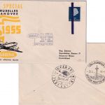 Niederlande - SABENA Messe-Sonderflug Brüssel - Hannover1955 Zuleitungspost