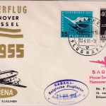 Berlin/BRD - SABENA Messe-Sonderflug Hannover - Brüssel 1955