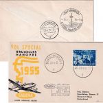 Belgien - SABENA Messe-Sonderflug Brüssel - Hannover 1955