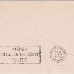 DDR - SABENA Erstflug Brüssel - Beyrouth 1955 Zuleitungspost v. Leipzig