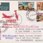 Südafrika - South African Airways Firstflight Johannesburg - Wien 1976