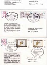 BRD - Sondermarken Ganzsachenausschnitte 25 verschiedene Belege ex 1993-1998