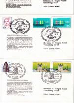 BRD - Sondermarken Ganzsachenausschnitte 25 verschiedene Belege ex 1993-1998