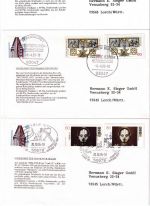 BRD - Sondermarken Ganzsachenausschnitte 25 verschiedene Belege ex 1993-1998