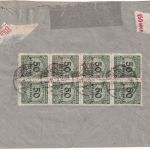 DR-Infla - 50 Mio. Korbdeckel dst./8er-Block u.a. illustr. Brief Dresden 9.11.23