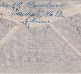 BRD - 40+10 Pfg. Heuss/Posthorn ua. Lupo-Brief n. ARGENTINIEN FFM-Flughafen 1954