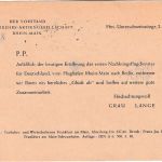 All.Bes. - American Overseas Airlines Karte SST/Maschstpl. Flugeröffnung 1948