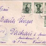Österreich - 2x1 S. Trachten u.A. Zensurbrief Oberwart - Dachau 1951