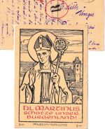 Österreich - 1 S. Trachten u.a. Zensurkarte (Hl. Martius) Oberwart - Dachau 1951