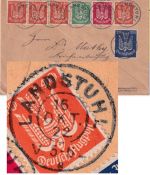 DR-Infla - Holztaube Teilsatz Brief bayr. Reserve-K2 Landstuhl Rohrbach 18.10.22