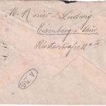 DR-Infla - Eisenberg 31.8.23 handschr. "60.000 Taxe percue" Brief n. HOLLAND