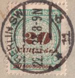 DR-Infla - 20 Mrd. Korbdeckel Perfin "AFA" Brief Berlin - Eisenach 22.11.23