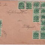 DR-Infla - 20x100 Tsd/400 M. Brief K1 Justingen - Stuttgart 3.10.23